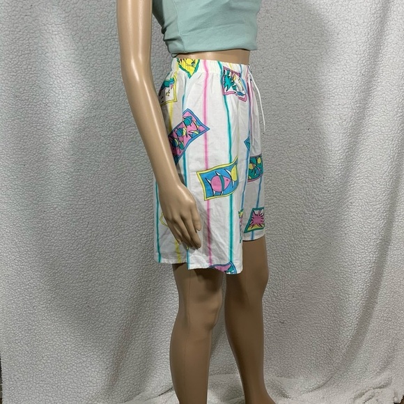 Vintage 80’s Justin Allen Women’s High Waisted Beach Cotton Shorts size Large - Picture 3 of 7